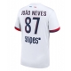 Maillot de foot Paris Saint-Germain Joao Neves #87 Extérieur vêtements 2025-26 Manches Courtes